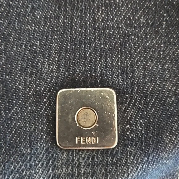 Auth Fendi Denim Mama Baguette - Picture 10 of 16